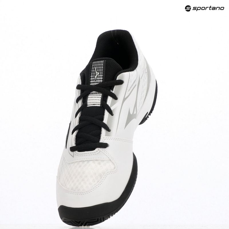 Buty do tenisa męskie Mizuno Break Shot 5 CC white/ black/ harbor mist 9