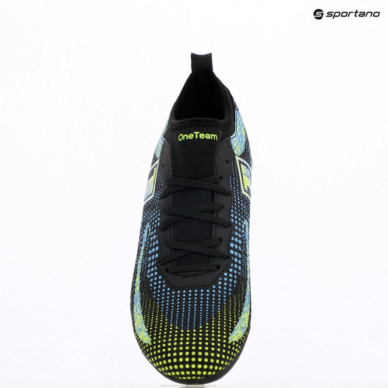 Buty piłkarskie dziecięce OneTeam Robero Teen FG/AG czarny/niebieski 17