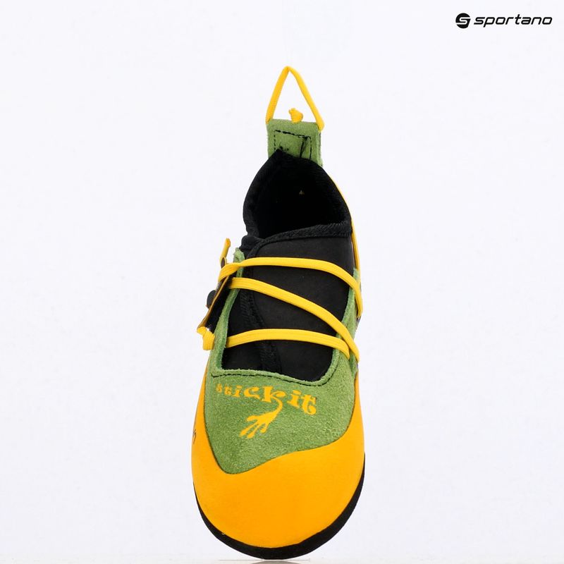 Buty wspinaczkowe dziecięce La Sportiva Stickit lime/yellow 9