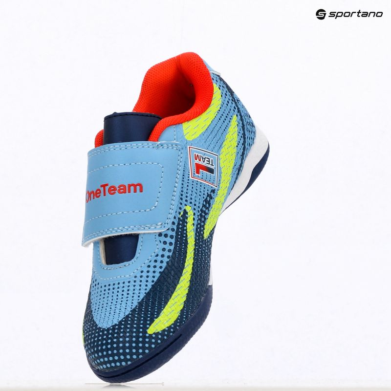 Buty piłkarskie dziecięce OneTeam Robero Junior IC niebieski/granatowy 9