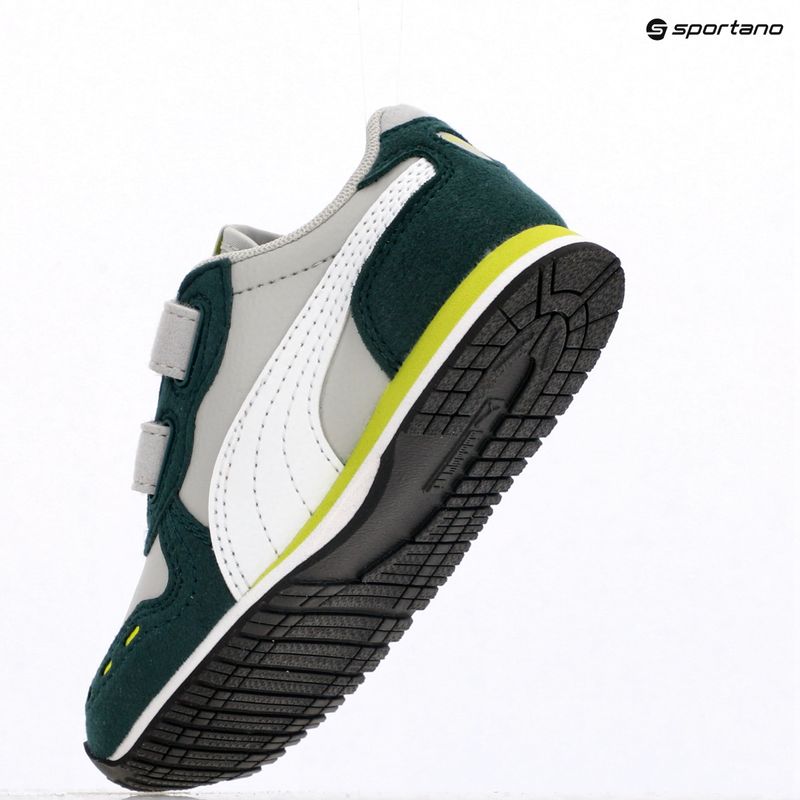 Buty dziecięce PUMA Cabana Racer SL 20 V Inf cool light gray/puma white/dark myrtle/lime smash 9