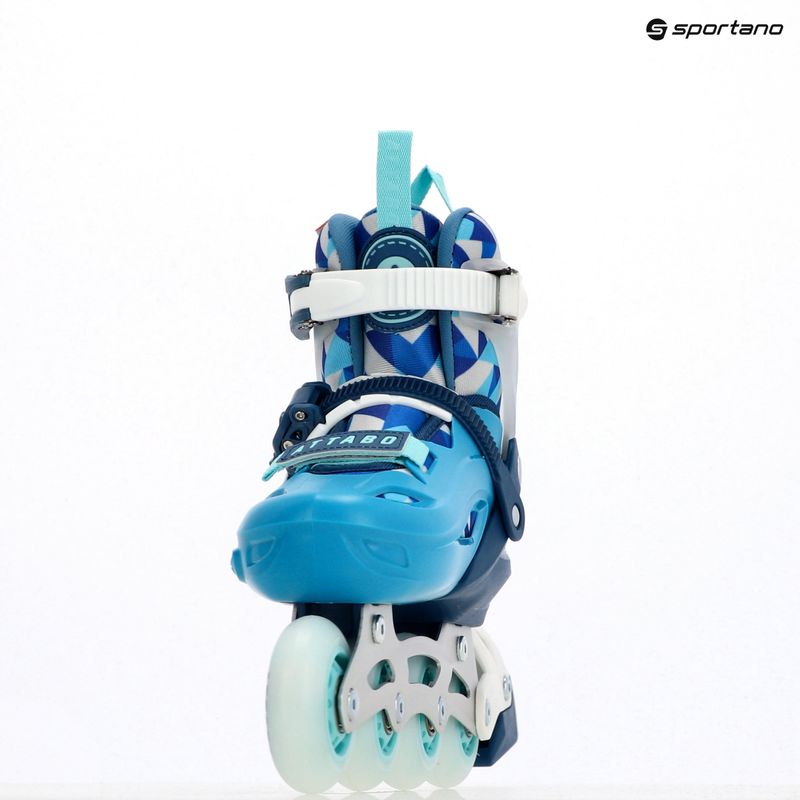 Łyżworolki dziecięce ATTABO 2 w 1  Flashled regulowane niebieski 19