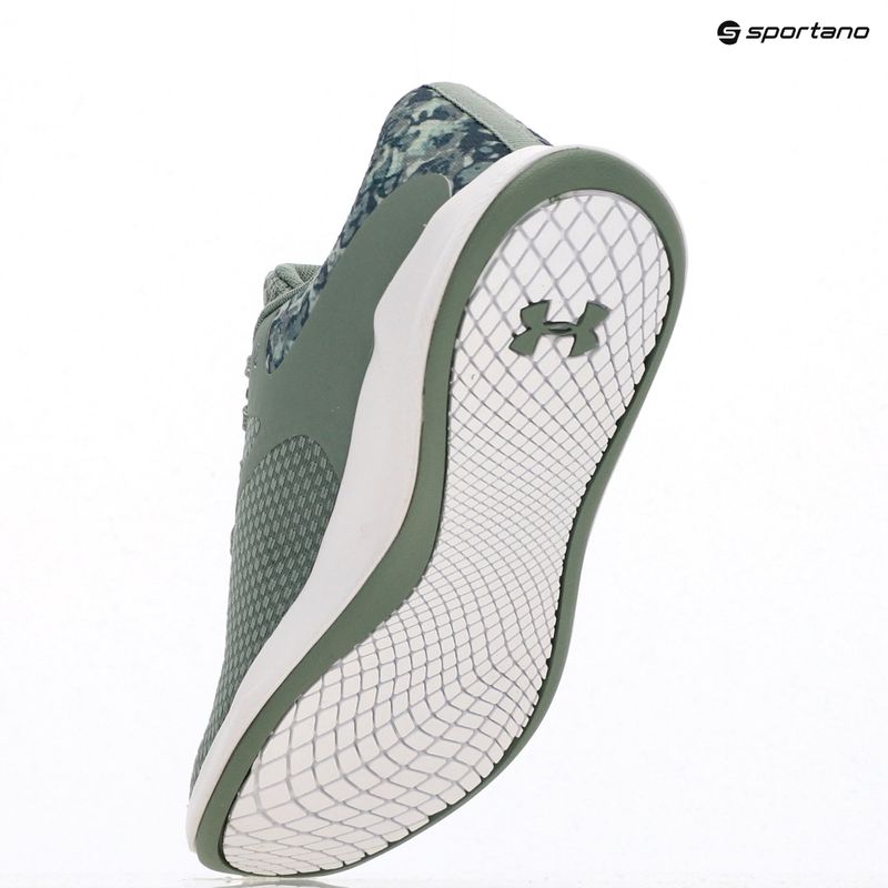 Buty treningowe damskie Under Armour Charged Aurora 2+ silica green/white/metallic silica 7