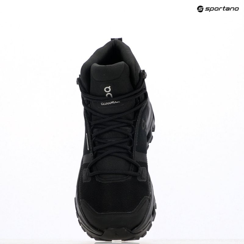 Buty damskie On Running Cloudrock Mid Waterproof black/black 13