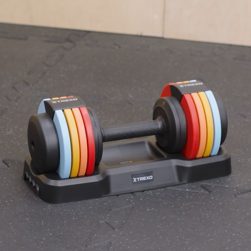 Hantel regulowany TREXO 25 kg multicolor 12