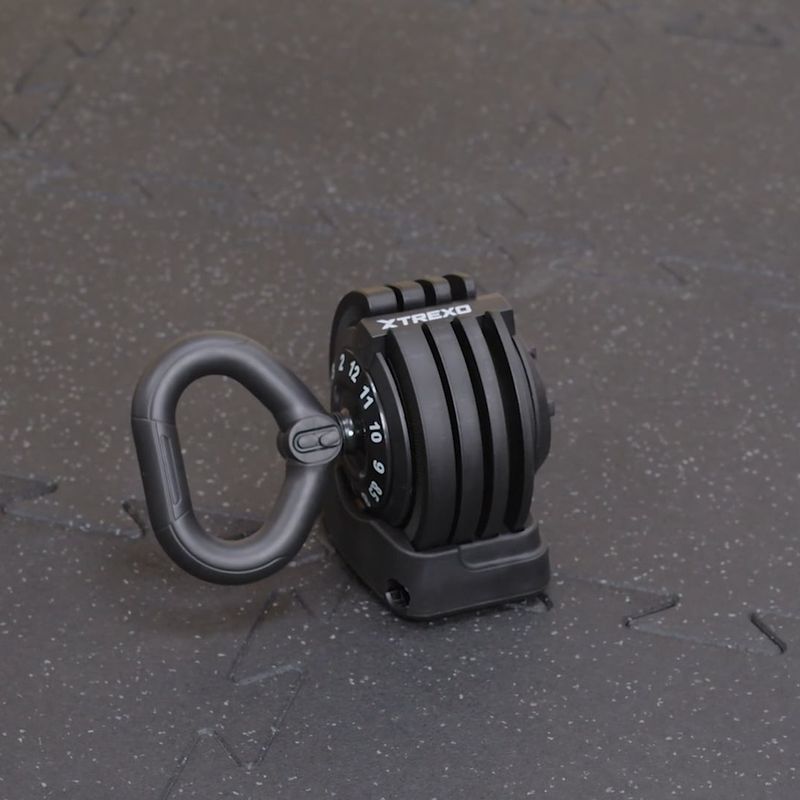 Kettlebell regulowany XTREXO TXO-B4W004 12 kg czarny 14