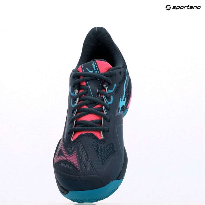 Buty do padla damskie Mizuno Wave Exceed Light 2 Padel midnight navy/ fuchsia purple/ enamel blue 12