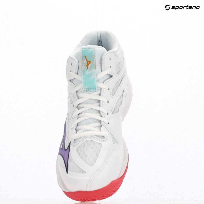 Buty do siatkówki damskie Mizuno Thunder Blade Z Mid white/violet indigo/camelliaros 11