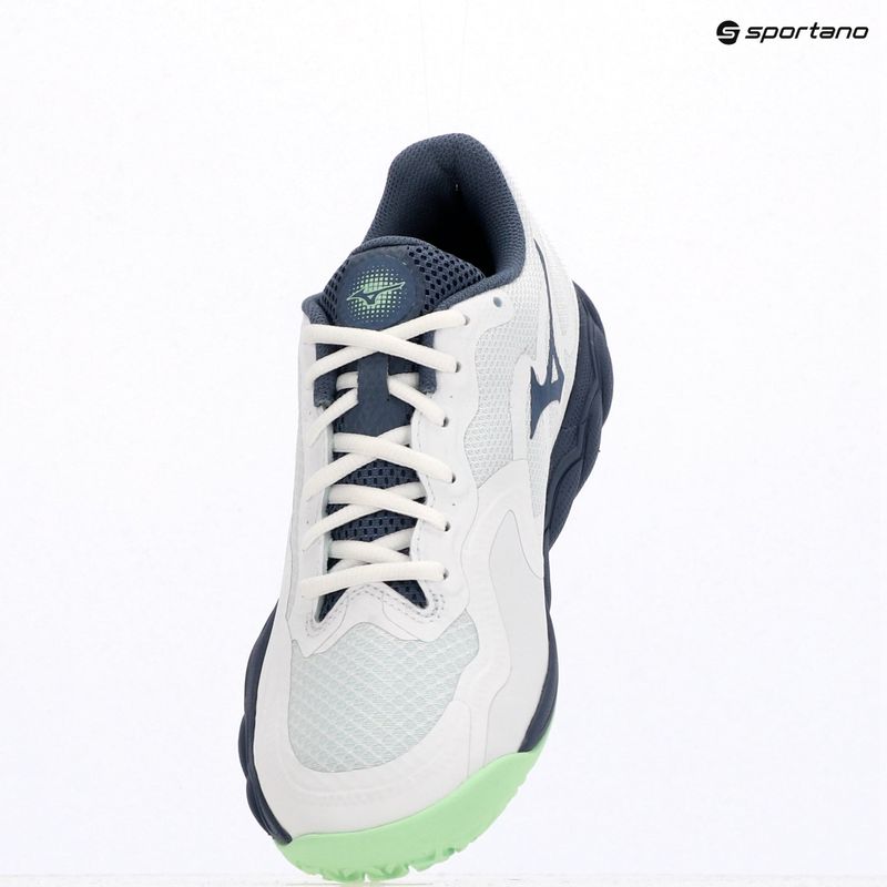 Buty do tenisa męskie Mizuno Wave Enforce Court CC white/ vintage indigo/ neo mint 11