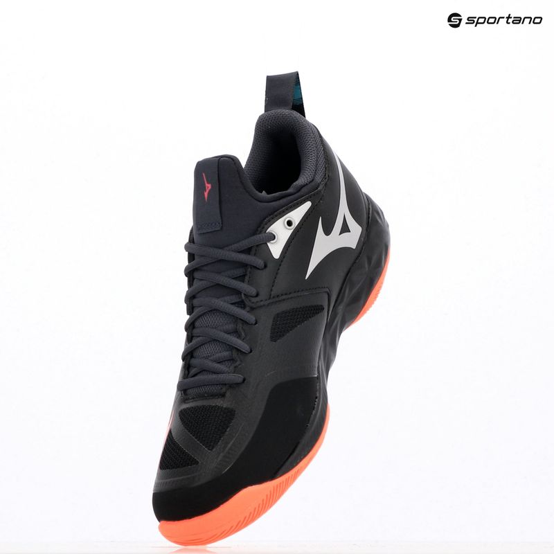Buty do siatkówki Mizuno Wave Dimension black/neon flame/peacock blue 11