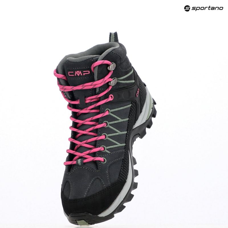 Buty trekkingowe damskie CMP Rigel Mid Wp antracite/mineral green 14