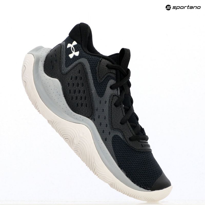 Buty koszykarskie dziecięce Under Armour Grade School Jet '23 black/jet gray/white 14