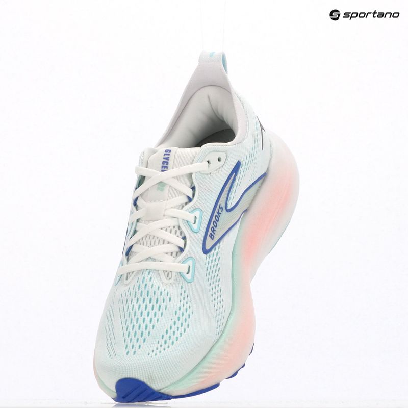 Buty do biegania damskie Brooks Glycerin 22 wide fit white/limpet shell/amparo blue 16