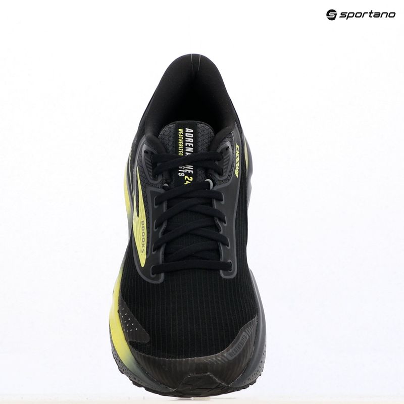 Buty do biegania męskie Brooks Adrenaline GTS 24 Weatherized black/ebony/new yellow 15