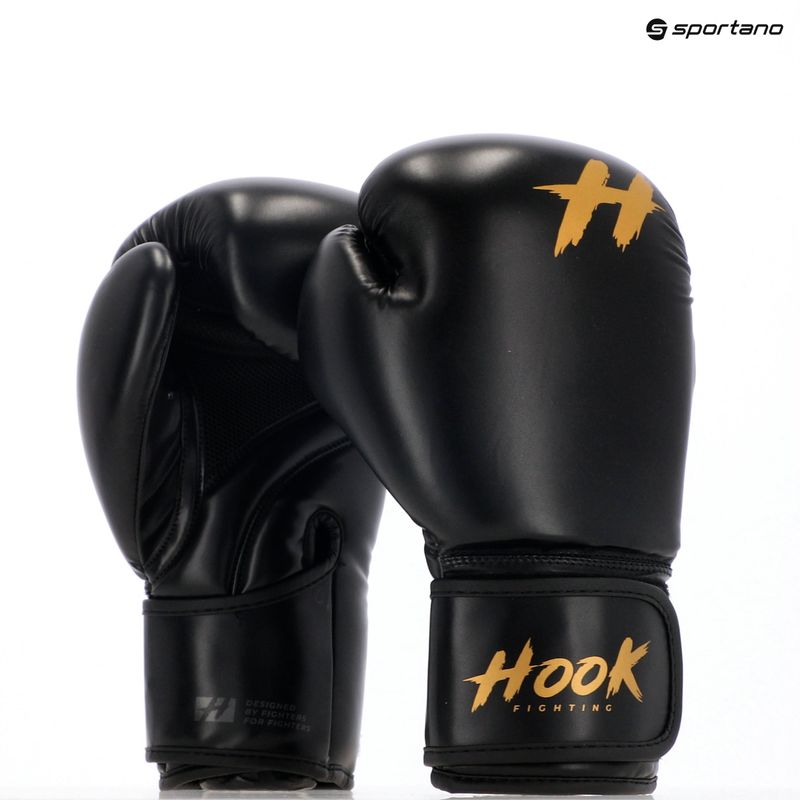 Rękawice bokserskie HOOK FIGHTING Ready To Train czarny 8