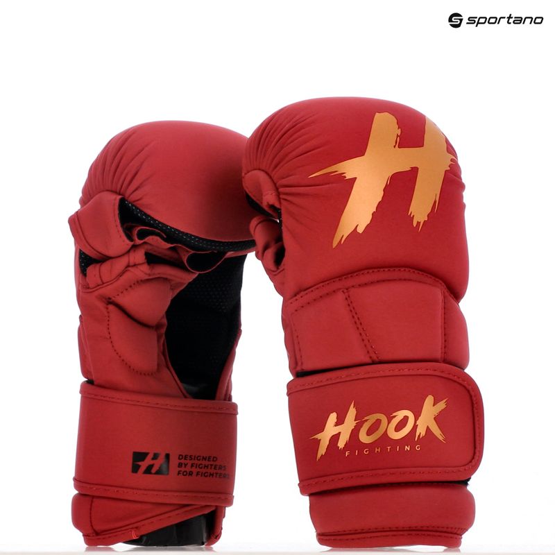 Rękawice sparingowe MMA HOOK FIGHTING TX0-B4M0016 czerwony 10
