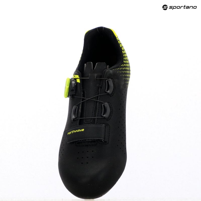 Buty szosowe męskie Northwave Core Plus 2 black/yellow fluo 12