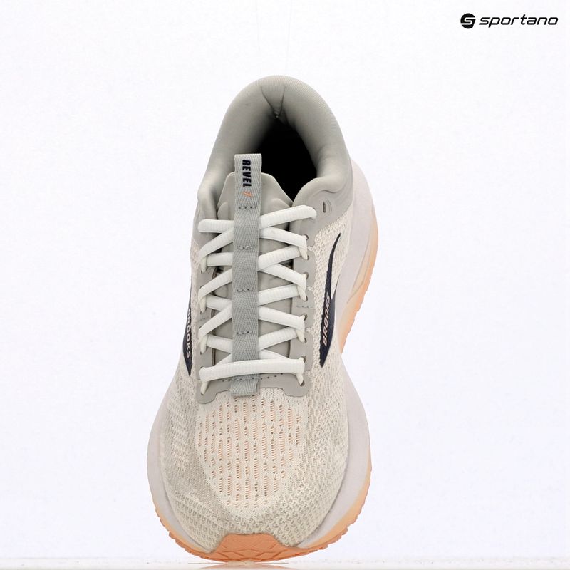 Buty do biegania damskie Brooks Revel 7 oyster/white/tropical peach 9
