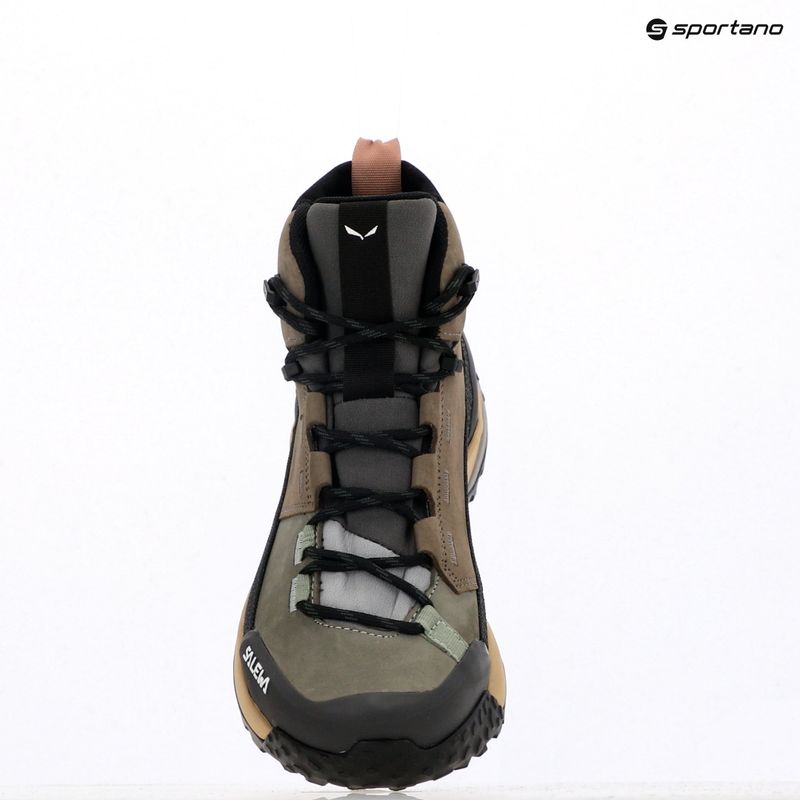 Buty trekkingowe damskie Salewa Puez Leather Mid Ptx bungee cord/onyx 20