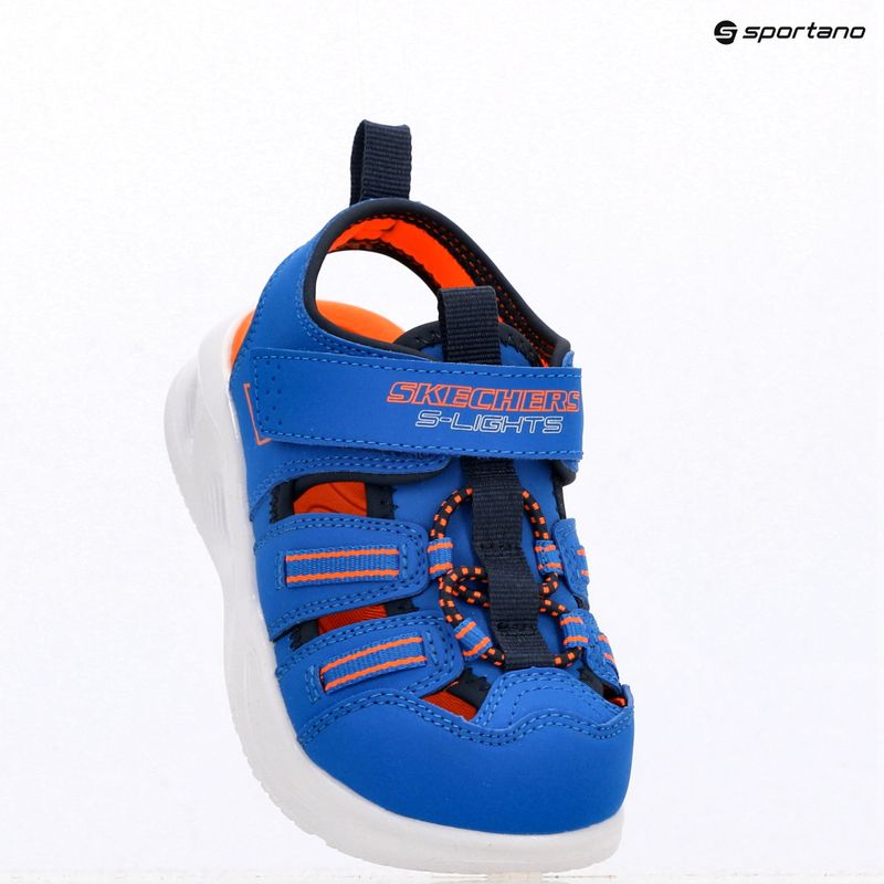 Sandały dziecięce SKECHERS S-Lights Sola Glow blue/lime 4