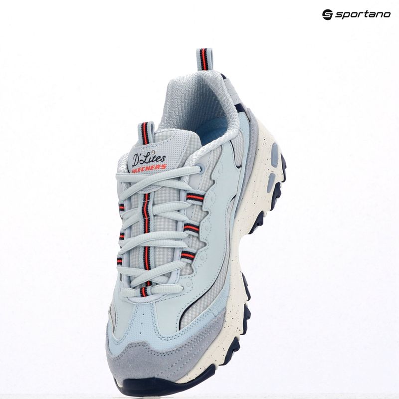 Buty damskie SKECHERS D'Lites Bold Views light blue/multi 15