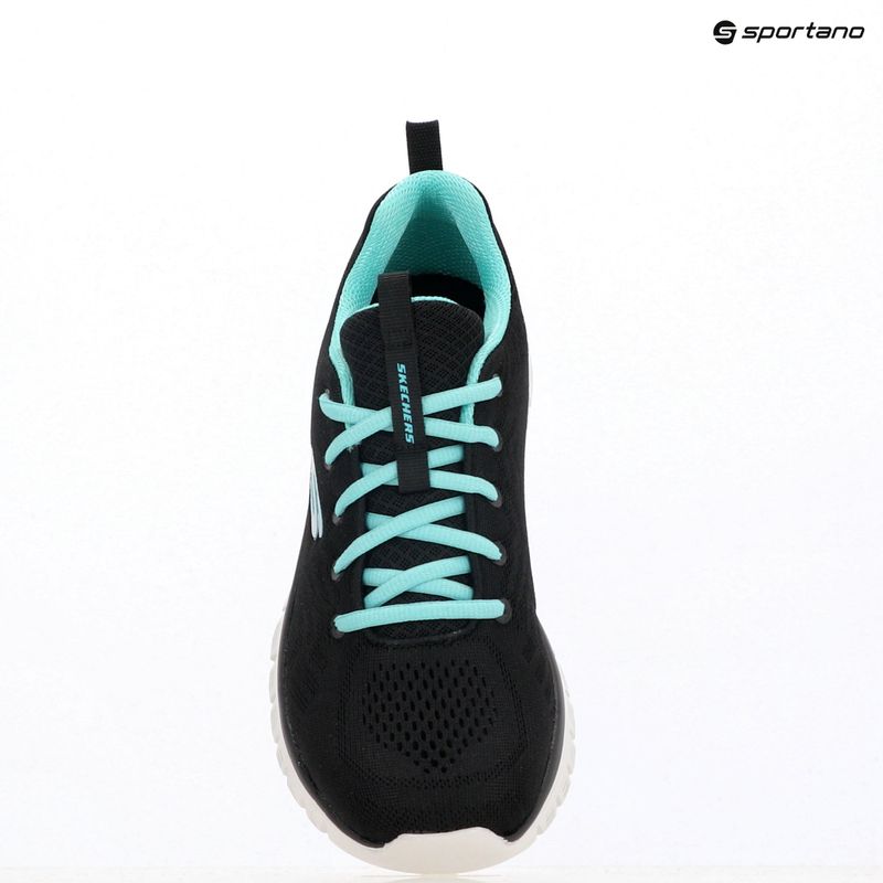 Buty damskie SKECHERS Graceful Get Connected black/turquoise 14