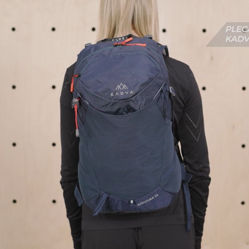 Plecak turystyczny KADVA Aventura 22 l stalowy niebieski 34
