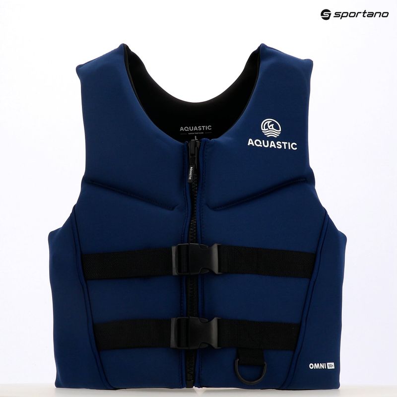 Kamizelka asekuracyjna AQUASTIC Omni 50N neoprenowa granatowy 13