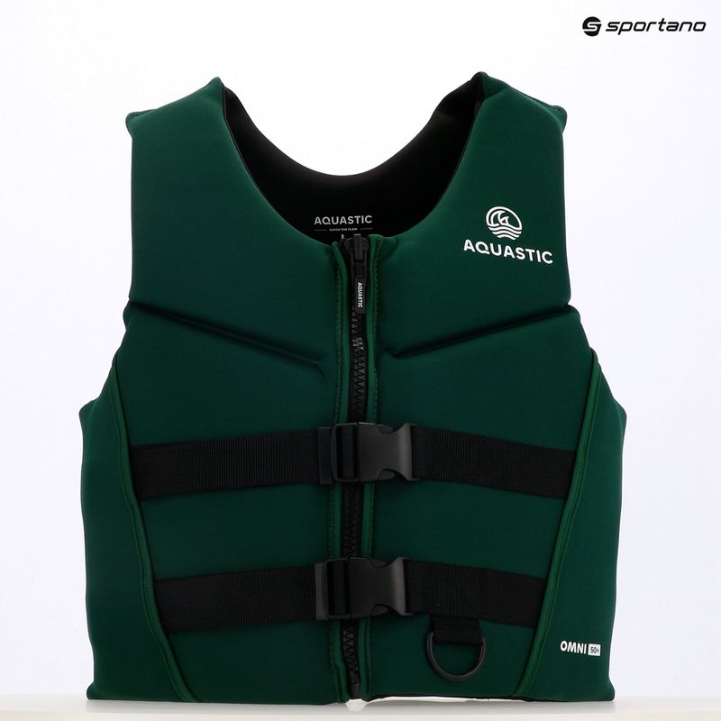 Kamizelka asekuracyjna AQUASTIC Omni 50N neoprenowa zielony 13