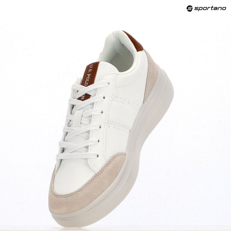 Buty męskie U.S. Polo Assn. CODY003B white/light brown 9
