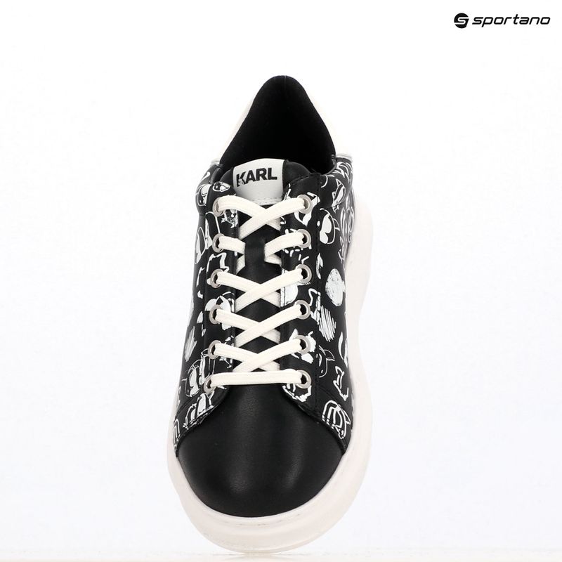 Buty damskie KARL LAGERFELD Kapri Twin Nft Graffiti black/white leather 9