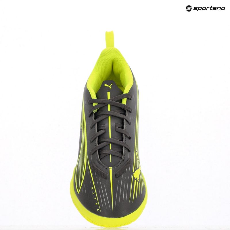 Buty piłkarskie dziecięce PUMA Ultra 5 Play IT Jr matte aged silver/yellow alert/puma aged silver 9
