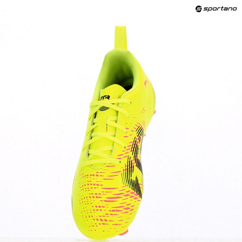 Buty piłkarskie dziecięce PUMA Future 8 Play FG/AG Jr yellow alert/puma black/sun struck 9