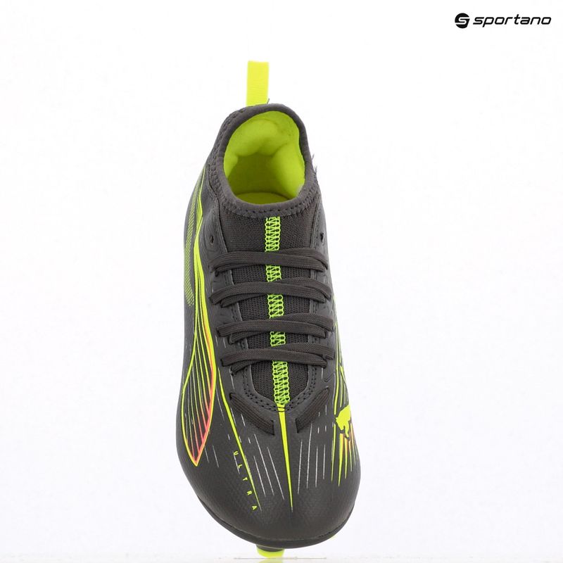 Buty piłkarskie dziecięce PUMA Ultra 5 Match FG/AG Jr matte aged silver/yellow alert/puma aged silver 9