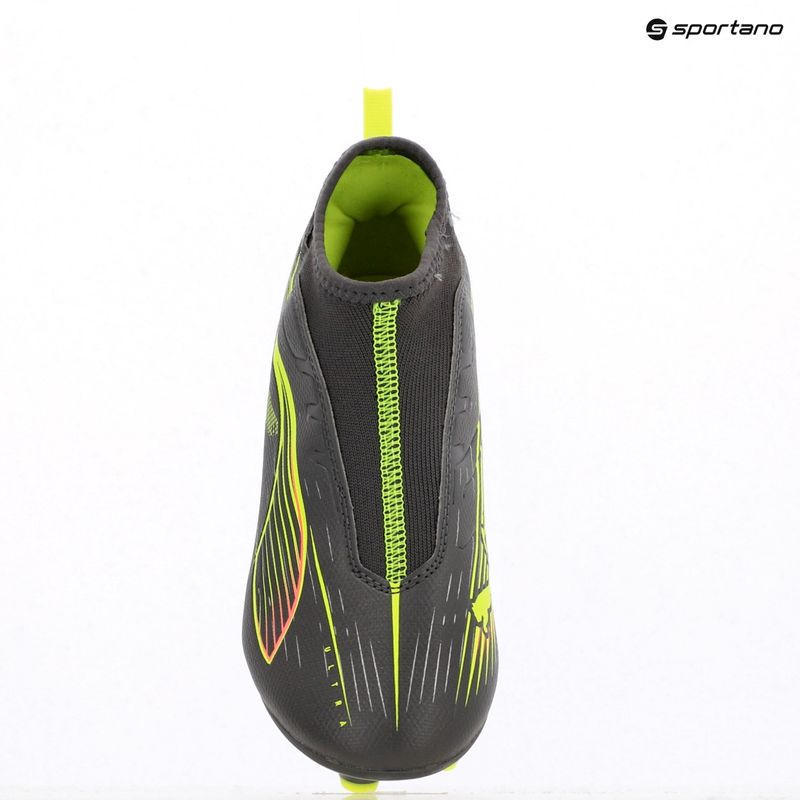 Buty piłkarskie dziecięce PUMA Ultra 5 Match+ LL FG/AG Jr matte aged silver/yellow alert/puma aged silver 9