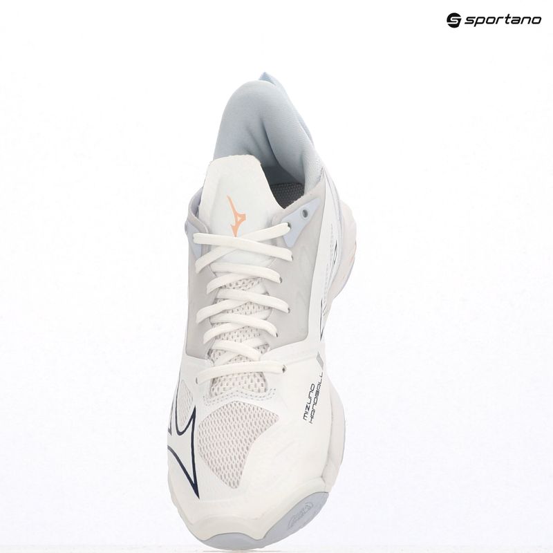 Buty do piłki ręcznej damskie Mizuno Wave Mirage 5 white/navy peony/peach parfait 9