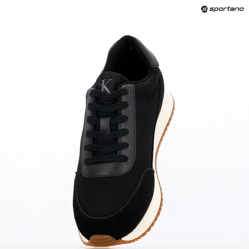 Buty damskie Calvin Klein YW0YW01888 Retro Runner Low Laceup Canvas black/bright white 9
