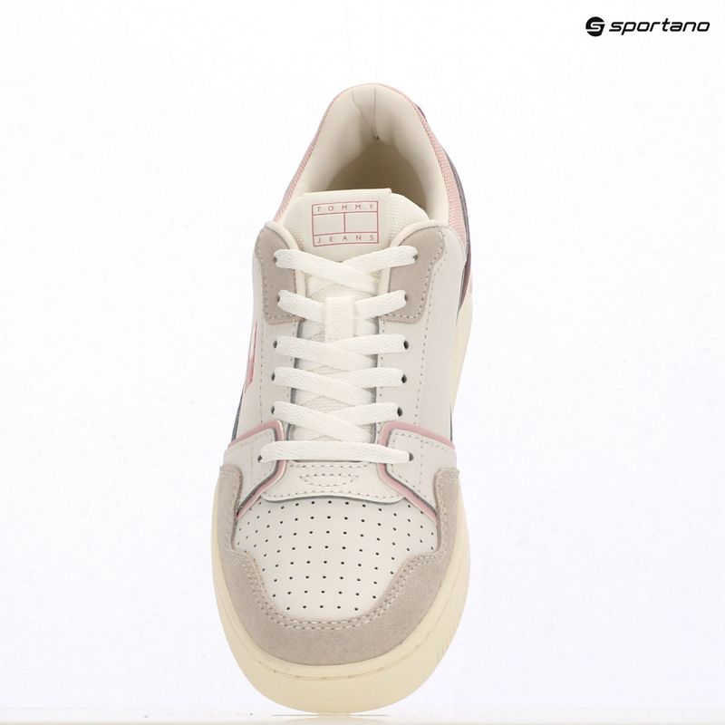 Buty damskie Tommy Jeans Retro Basket ecru/misty pink 9