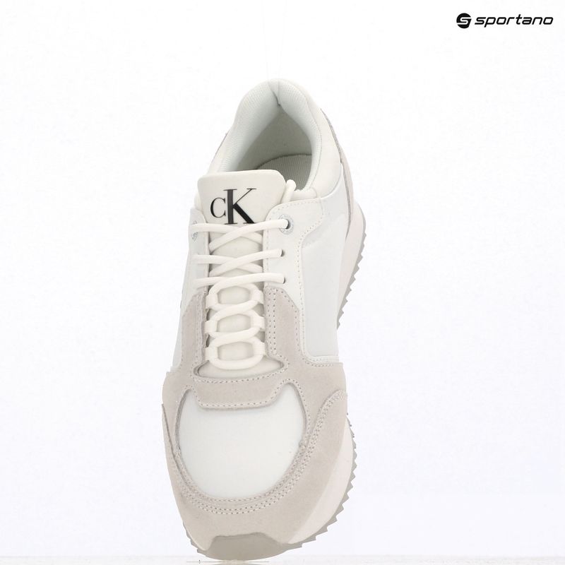 Buty damskie Calvin Klein YW0YW01644 Runner Laceup Sock Mg Nylon Mix Bright white/black 9