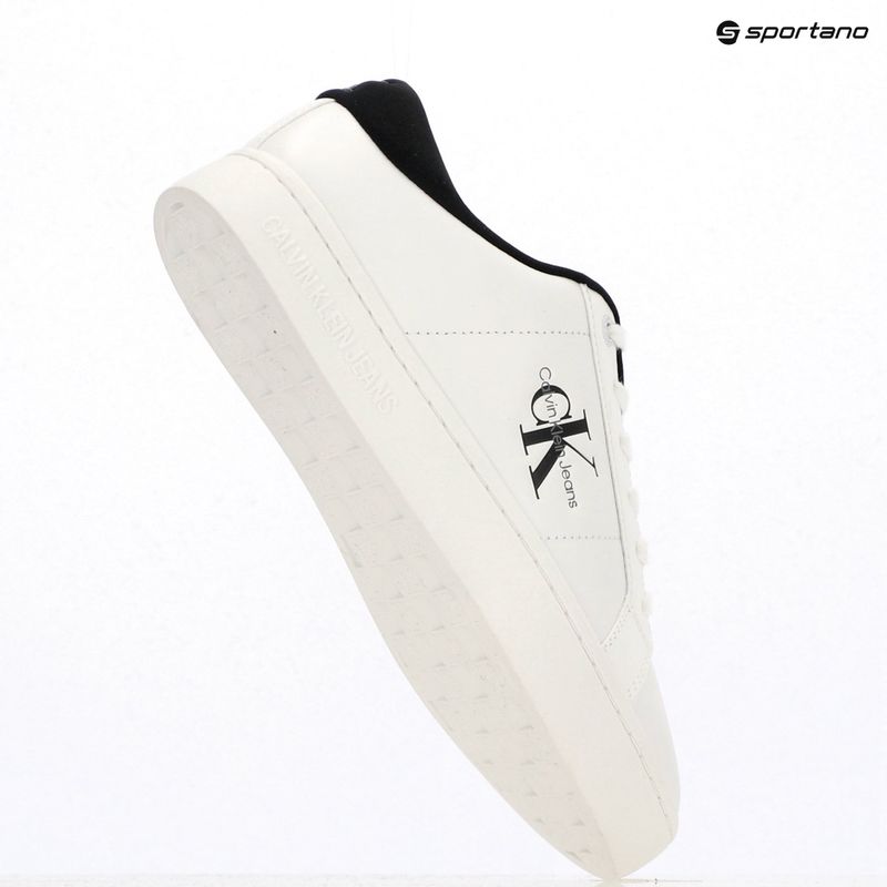 Buty damskie Calvin Klein YW0YW01444 Classic Cupsole Lowlaceup Lth Wn bright white/black 9