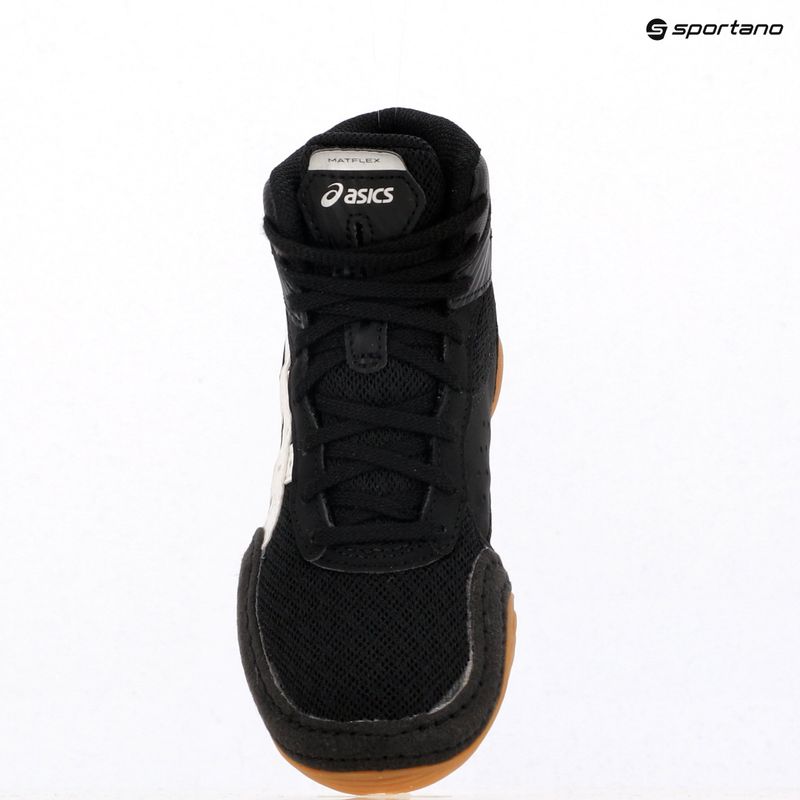 Buty zapaśnicze dziecięce ASICS Matflex 7 GS black/white 15