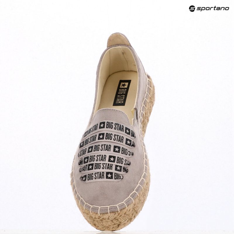 Espadryle damskie BIG STAR JJ274890 szary 9