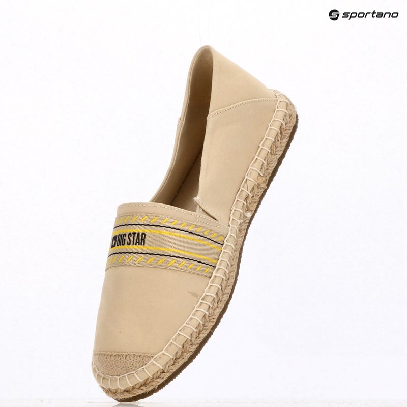 Espadryle damskie BIG STAR LL274895 beżowy 9