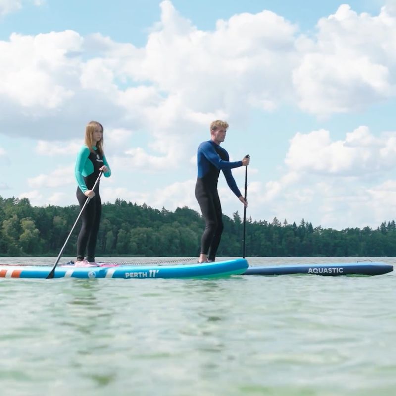 Zestaw deska SUP pompowana AQUASTIC Touring 11'6" różowy 29