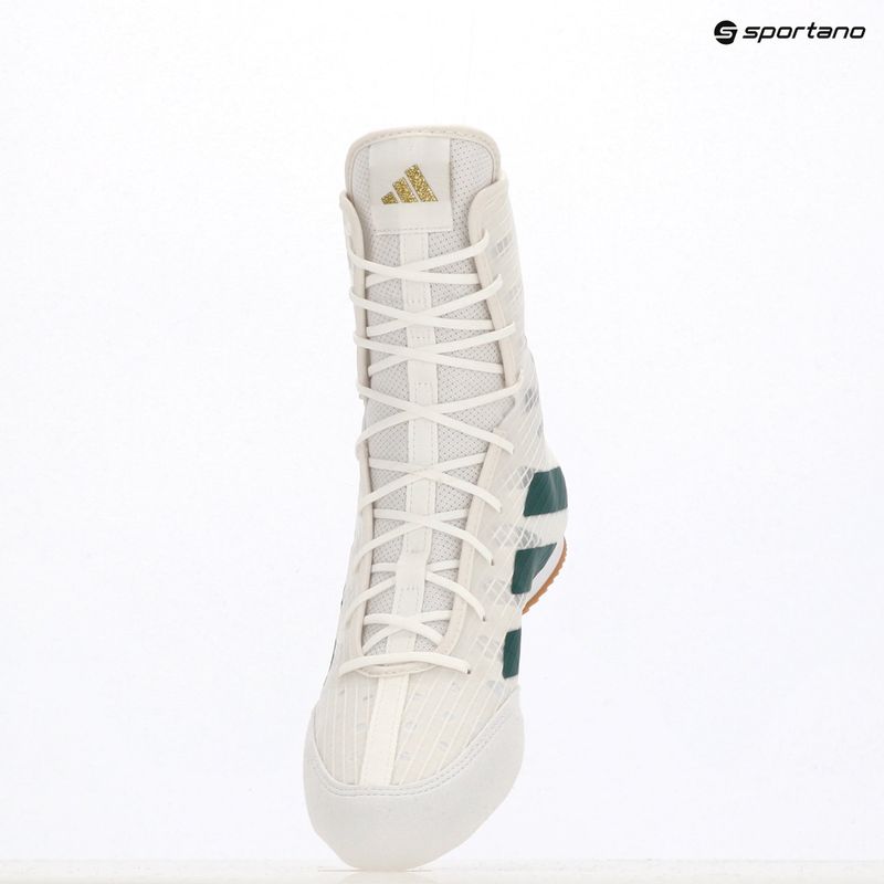 Buty bokserskie adidas Box Hog 4 cloud white/collegiate green/core black 19