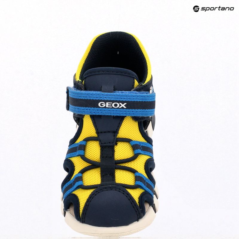 Sandały dziecięce Geox Iupidoo navy/fluo yellow 9