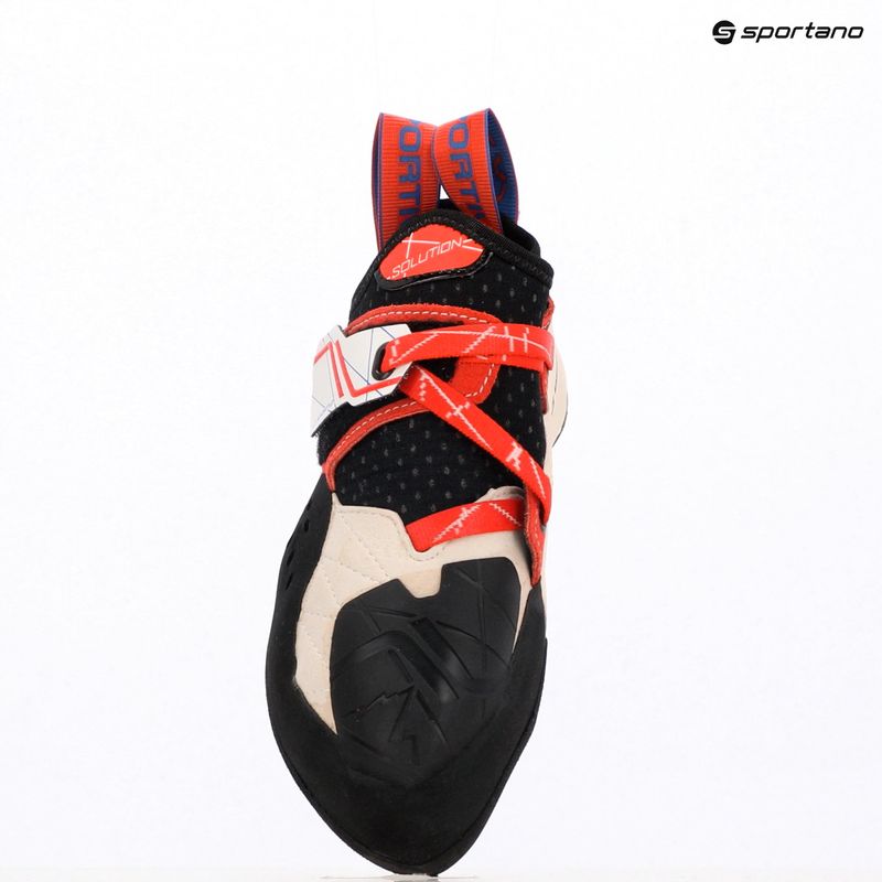 Buty wspinaczkowe damskie La Sportiva Solution white/lily orange Solution ZFCS057W00O03 9