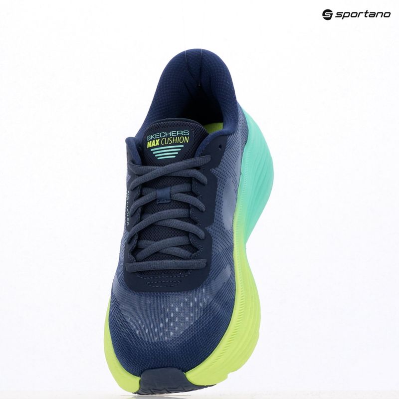 Buty do biegania damskie SKECHERS Max Cushioning Endeavour Hallandale navy/lime 9