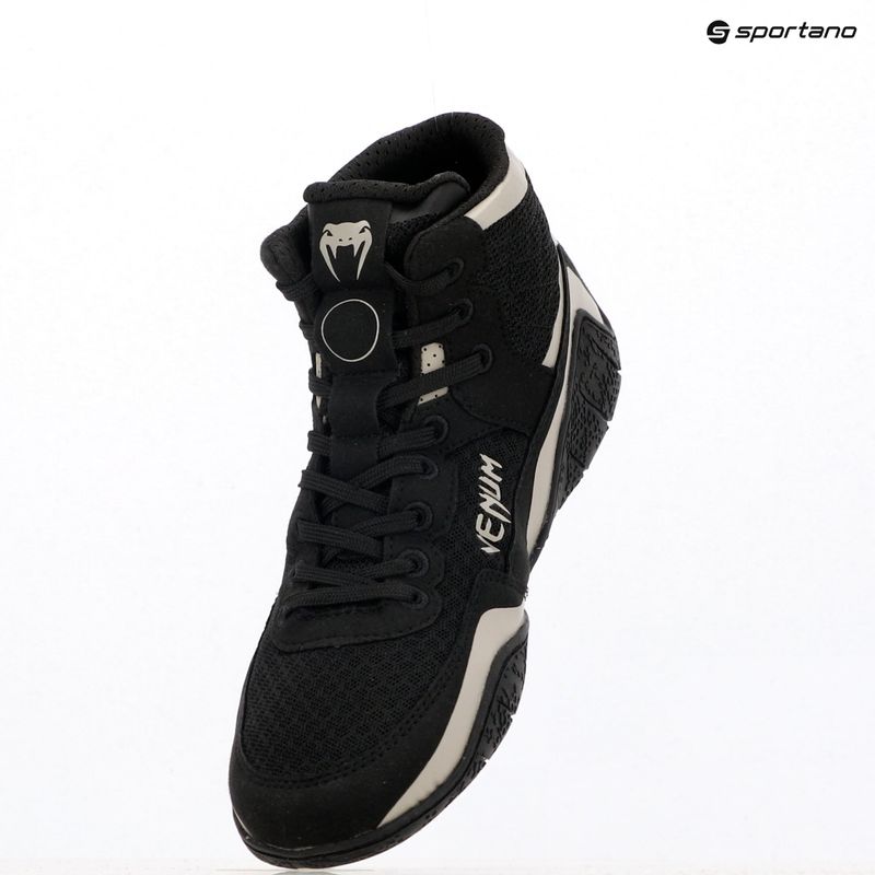 Buty bokserskie Venum Elite Wrestling black/sand 9