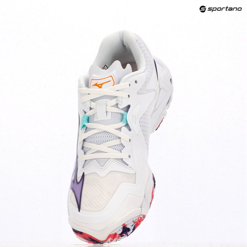 Buty do siatkówki damskie Mizuno Wave Lightning Z8 white/violet indigo/camelliaros 18